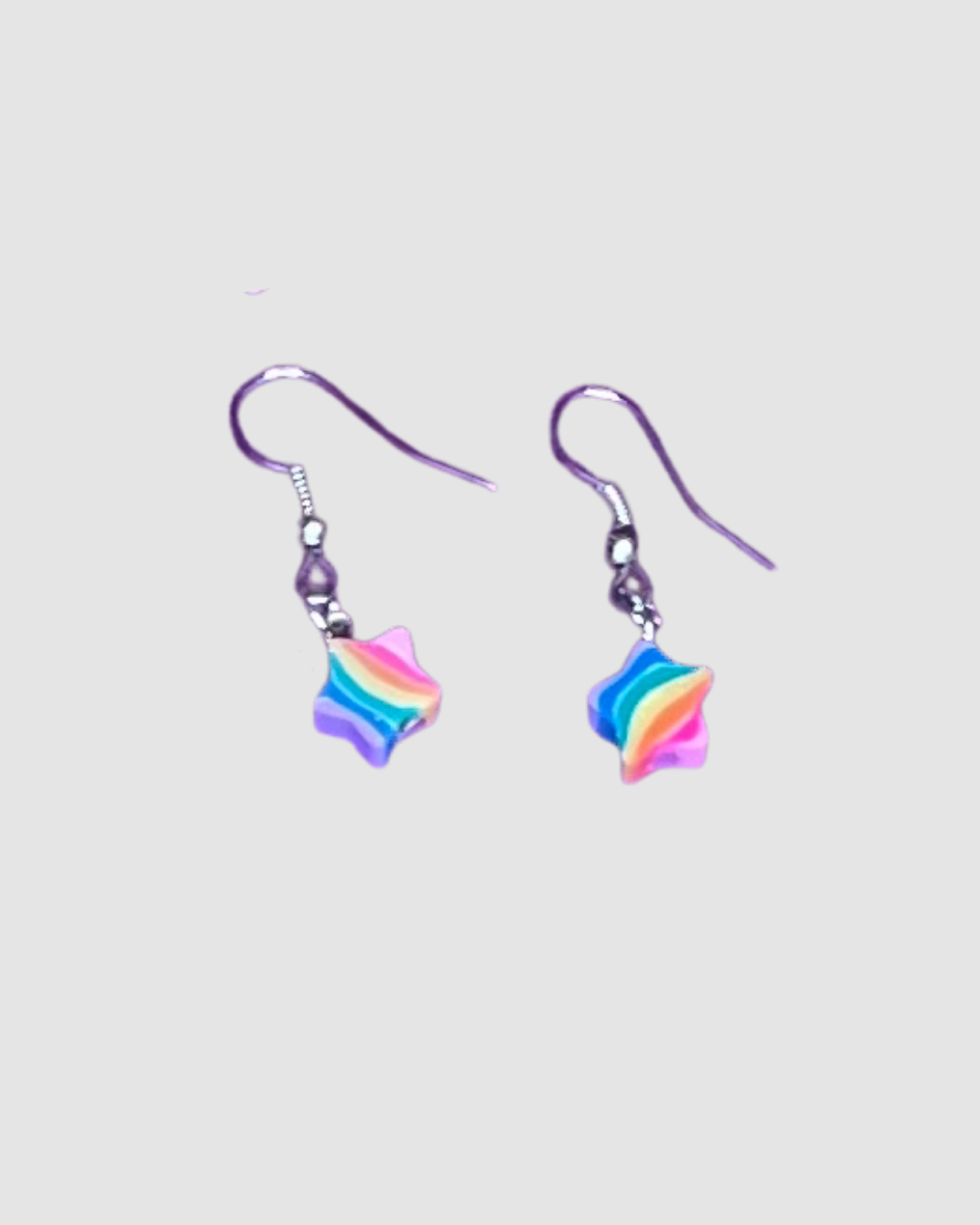 Rainbow Drop Earrings by Swing Bling