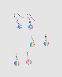Rainbow Drop Earrings by Swing Bling