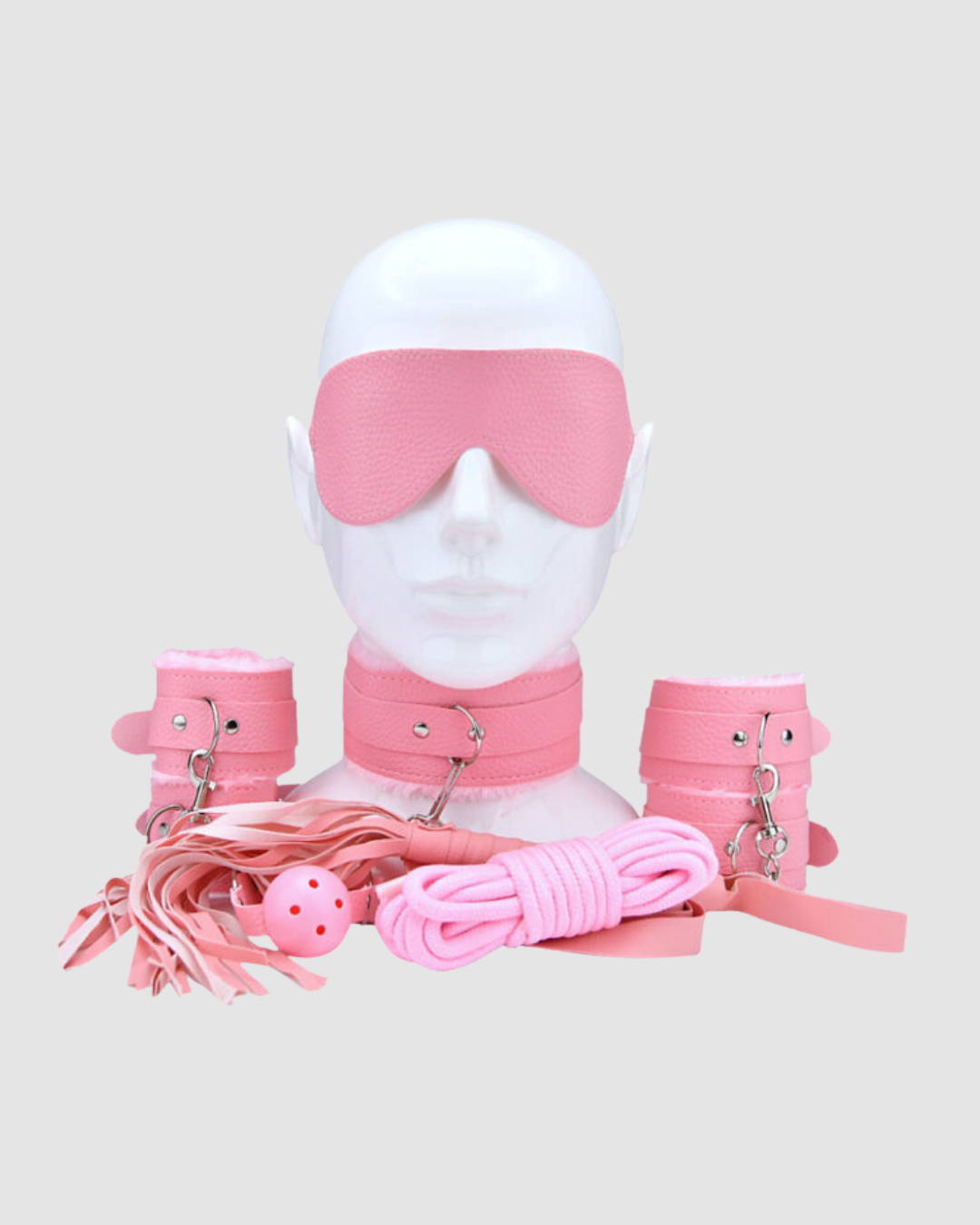 Bound to Play 8-piece beginner bondage kit with restraints, cuffs, and accessories for safe, kinky fun and exploration.