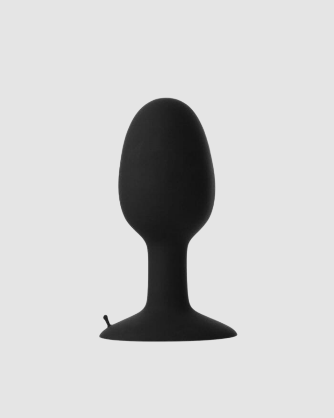 Prowler RED oscillating weighted butt plug in three sizes, smooth silicone design with a flared base for secure wear.
