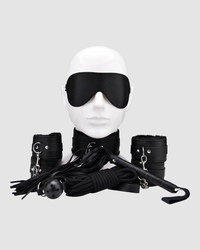 Luxurious 8-Piece Beginner Bondage Kit: Explore Kinky Fun Together with premium quality cuffs and accessories.