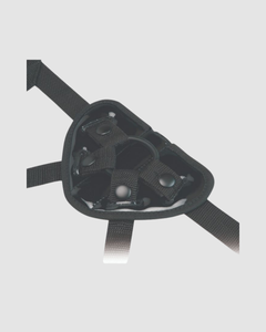 Detailed view of the Me You Us Complete Harness Kit's components, highlighting the quality and design of both dildos.
