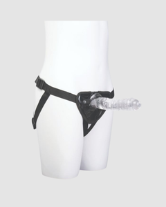 Elegant view of the 5 inch dildo included in the Me You Us Complete Harness Kit, perfect for beginners and seasoned users.