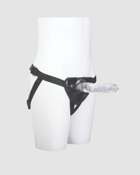 Elegant view of the 5 inch dildo included in the Me You Us Complete Harness Kit, perfect for beginners and seasoned users.