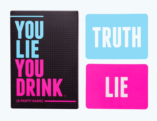 a couple of cards that say you lie, you drink, and lie