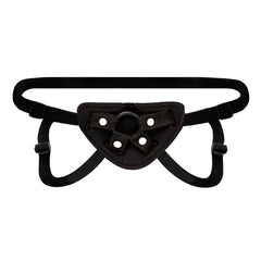 Lux Fetish Adjustable Strap on Harness Black