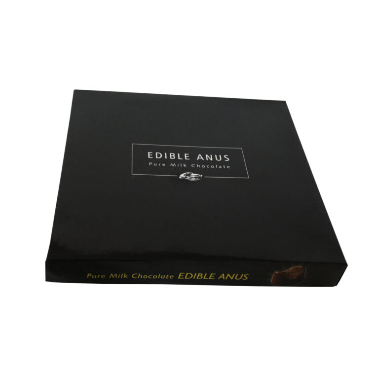 Elegant presentation of Edible Anus Chocolates, showcasing the indulgent milk chocolate taste that complements celebrations.