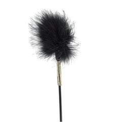 Bound to Please Silicone Heart Shaped Crop with  Diamante encrusted Feather Tickler