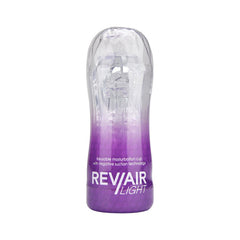 Rev-Air Light Reusable Masturbation Cup with 3 Textured Pleasure Chambers & Suction Control