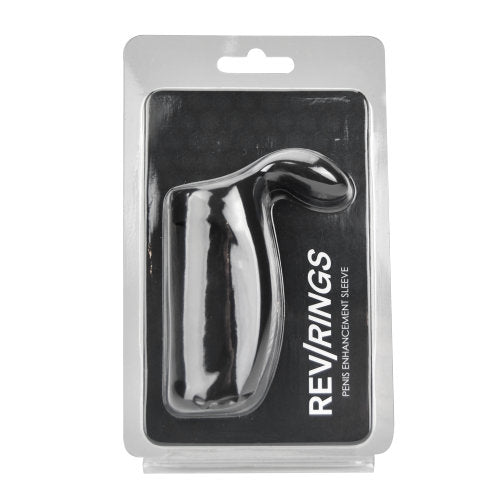 Rev-Rings Penis Enhancement Sleeve featuring rabbit-like tip for exquisite clitoral stimulation and enhanced pleasure.