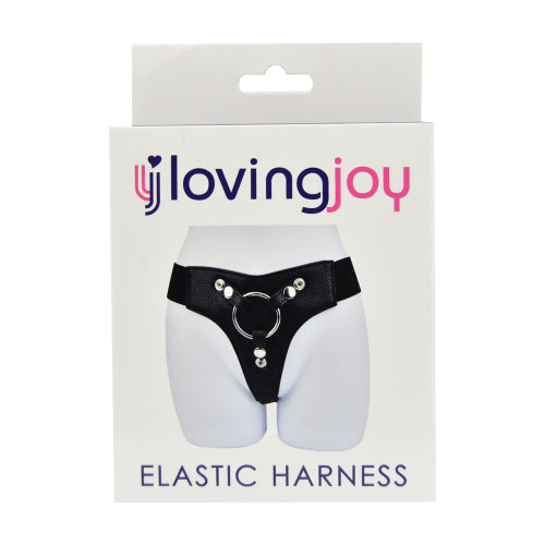 Loving Joy Harness - Elastic Strap-On Harness Fits UK Sizes 10-16 with Sturdy O-Ring and Padded Front