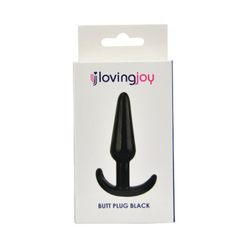 a black butt plug in a packaging