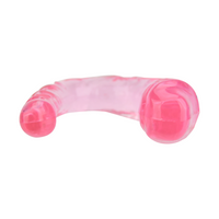 Loving Joy Double Mini Dildo Pink - Realistic TPE Dual-Ended Toy - 28cm Length