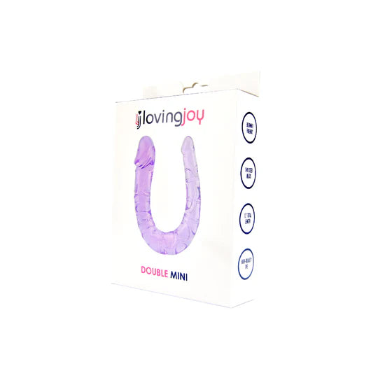 Loving Joy Double Mini Dildo Pink - Realistic TPE Dual-Ended Toy - 28cm Length