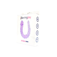 Loving Joy Double Mini Dildo Pink - Realistic TPE Dual-Ended Toy - 28cm Length
