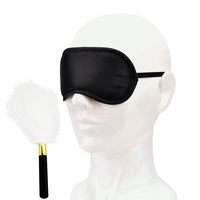Thumbnail for Eye Mask and Feather Tickler Play Kit Blindfolds & Masks Bound to Play (1on1) 