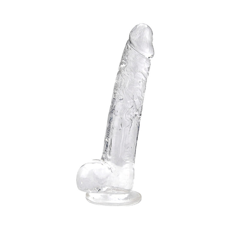 Loving Joy 11-inch Crystal Dildo, a premium clear jelly dong that combines style and pleasure for an exceptional adult experience.