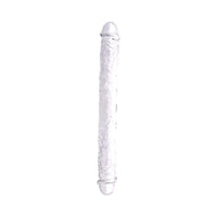 Loving Joy Double Ended Jelly Dildo - Clear, flexible design enhances pleasure and exploration for a luxurious intimate experience.