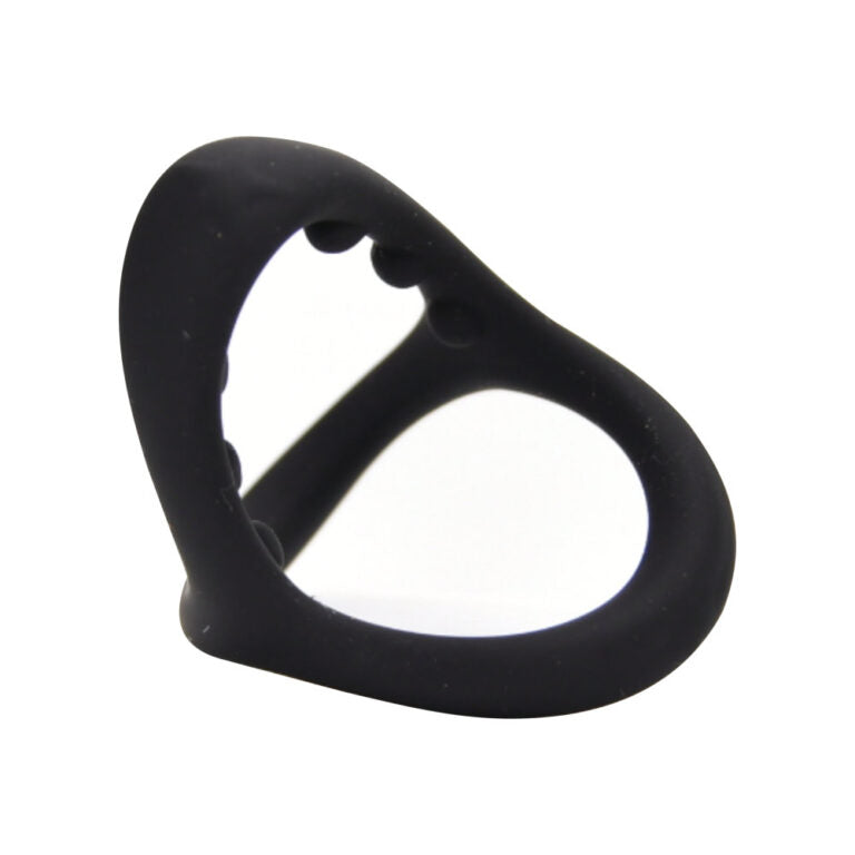 Loving Joy silicone triple cock and ball ring for enhanced erections and comfort, featuring a smooth, flexible design.