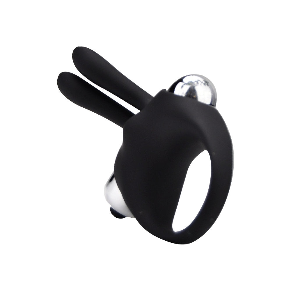 Black cock ring on a white background