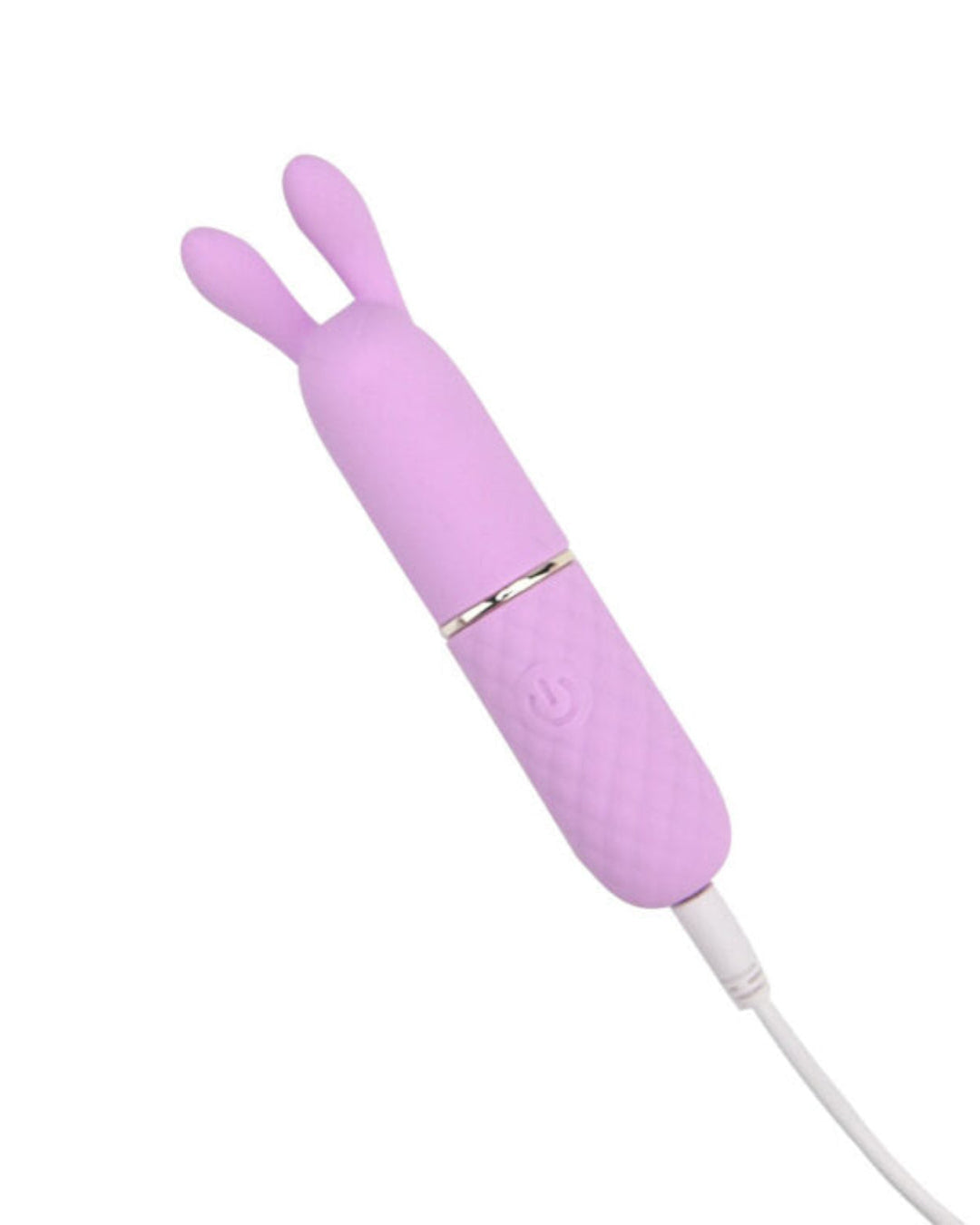 a pink electric toothbrush with bunny ears on it