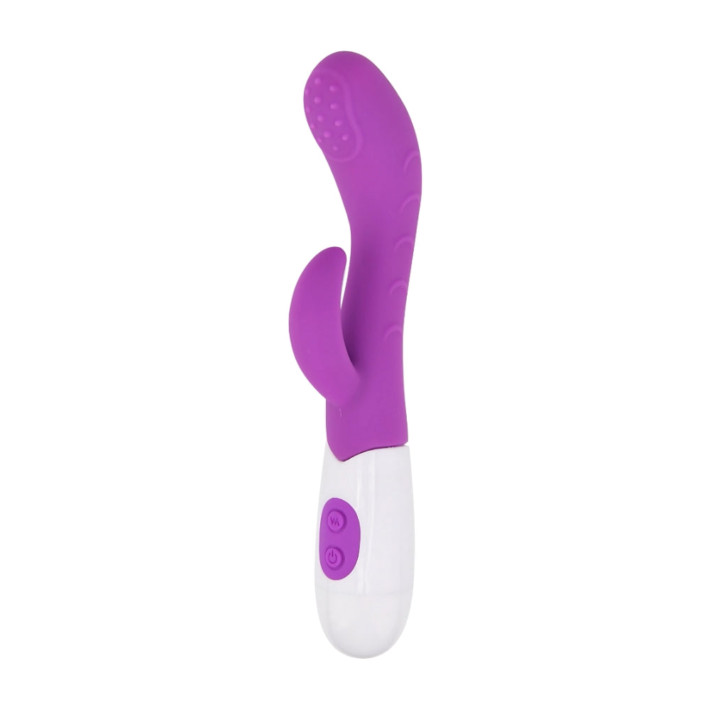 Jessica Rabbit Textured Rabbit Vibrator with 10 Functions, Curved Shaft & Textured Tip for Ultimate Pleasure