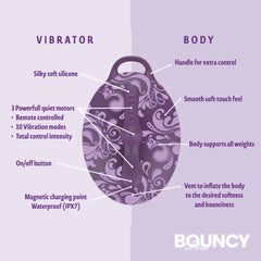 Bouncy Bliss vibrating grinding pad sit-on vibrator with 3 motors and 10 modes