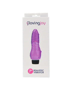 a purple vibrating device in a box