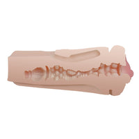 Rev-Lite Squeezable Male Masturbator with its hard outer case and removable sleeve for exceptional convenience.