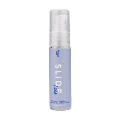 Loving Joy Slide Lube 30ml - Vegan, Aloe Infused, Water-Based Lubricant, pH Neutral, Toy & Condom Safe