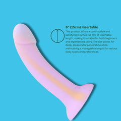 Mina Taro 7 Inch Glow in the Dark Silicone Dildo