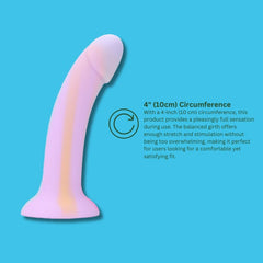 Mina Taro 7 Inch Glow in the Dark Silicone Dildo