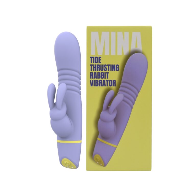 a purple vibrating vibrator in front of a box