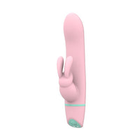 Thumbnail for a pink pacifier with a peace sign on it