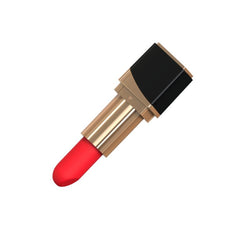 Detailed image of the Mina Glossy Lipstick Vibrator showcasing its sophisticated aesthetics and variety of 10 vibrations for targeted stimulation.