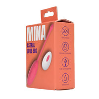 Close-up showcasing the silken texture of the Mina Astral 10 Function Love Egg, designed for ultimate pleasure.