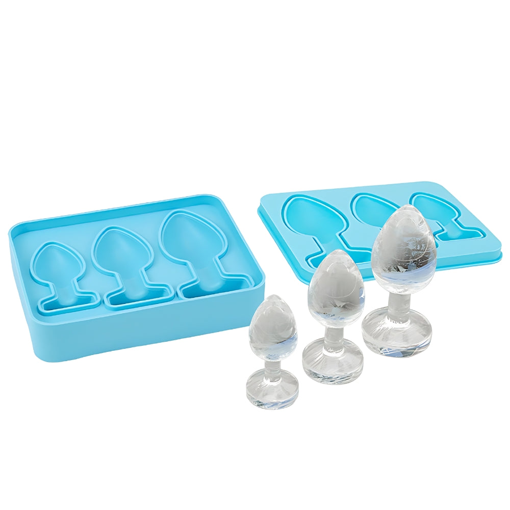 Butt Plug Ice Cube Tray - Novelty Silicone Ice Mould with 3 Sizes for Fun and Unique Gifts