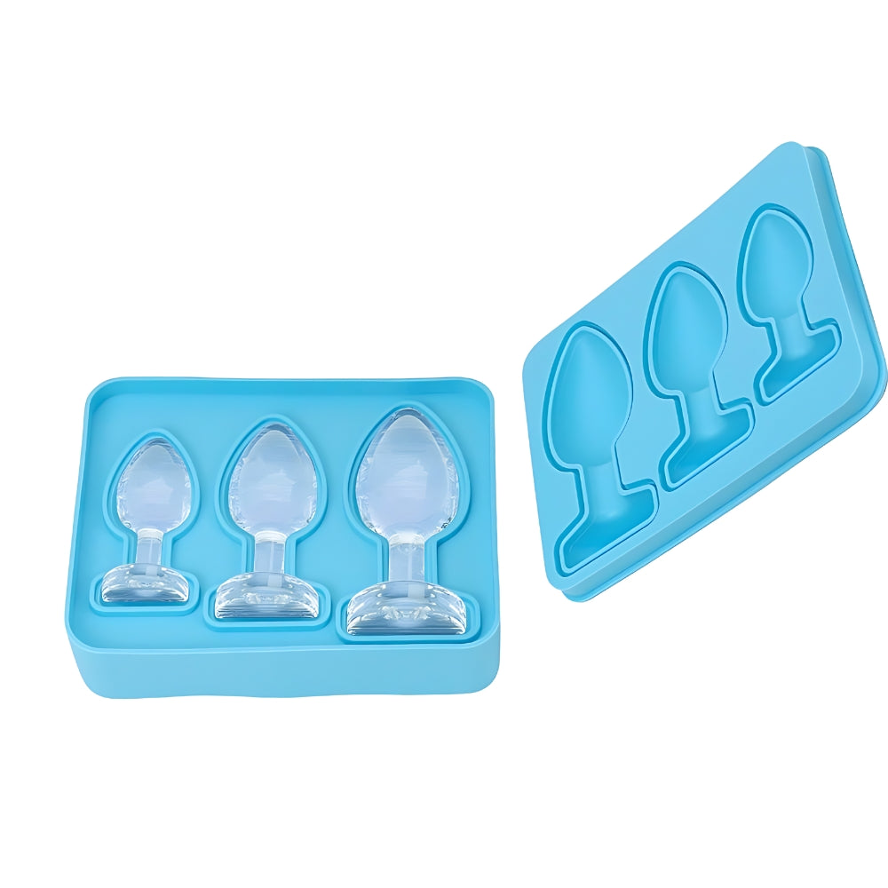 Butt Plug Ice Cube Tray - Novelty Silicone Ice Mould with 3 Sizes for Fun and Unique Gifts