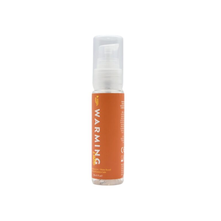 Scandals Loving Joy warming water-based lubricant in a pump action bottle, safe for toys and condoms, 30ml.