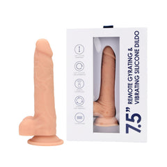 Luxurious Loving Joy 7.5″ Remote Gyrating & Vibrating Silicone Dildo elegantly displayed in its packaging, showcasing its exquisite design and features.