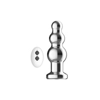 Luxurious Toosh Remote Controlled Metal Vibrating Anal Beads designed for ultimate pleasure, featuring a sleek design and 10 speed options.