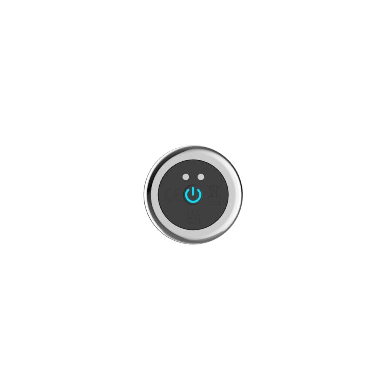The Toosh Remote Controlled Metal Vibrating Butt Plug displayed with its remote control, ideal for couples seeking excitement in their intimate adventures.