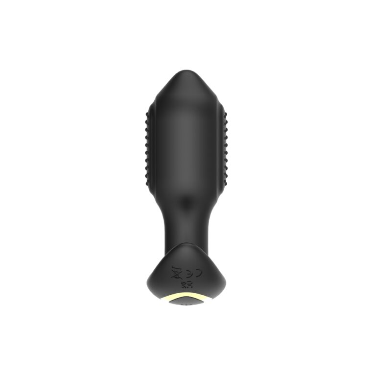 Silicone vibrating anal plug with remote