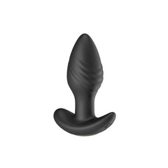 An elegant display of Toosh Remote Controlled Silicone Rotating & Vibrating Butt Plug in various angles, emphasizing its 10 vibration modes and remote control features.