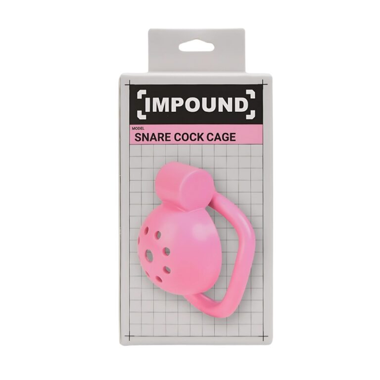 Sophisticated lifestyle image of the Impound Snare Sissy Cock Cage, capturing the essence of luxury and commitment in male chastity.