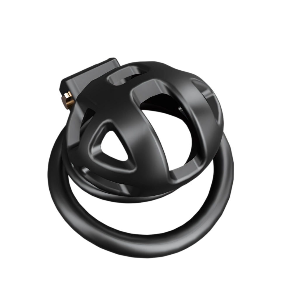 Full image of the Impound Sentinal Cock Cage, illustrating its dimensions and luxurious materials for ultimate comfort.