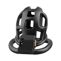 Detailed view of the Impound Sentinal Cock Cage, emphasising the intricate craftsmanship and robust structure.