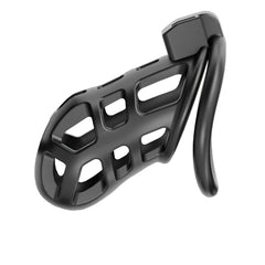 Close-up view of Impound Titan Cock Cage illustrating the precise dimensions and craftsmanship.