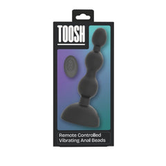 Toosh Remote Controlled Vibrating Anal Beads – Silicone Rechargeable, waterproof luxury anal beads for confident shower use