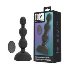 Toosh Remote Controlled Vibrating Anal Beads – Silicone Rechargeable, multi-speed vibration toy with sleek ergonomic base